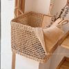 seagrass woven square baskets