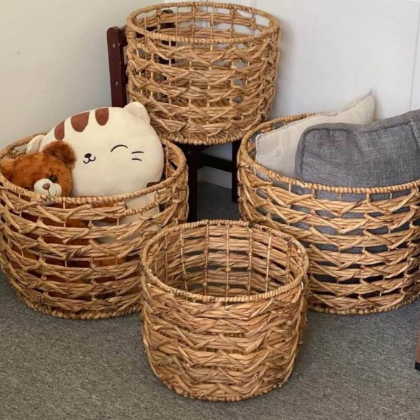 Water Hyacinth Storage Basket
