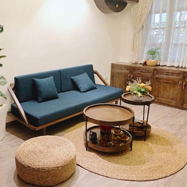 Water Hyacinth Round Area Rug