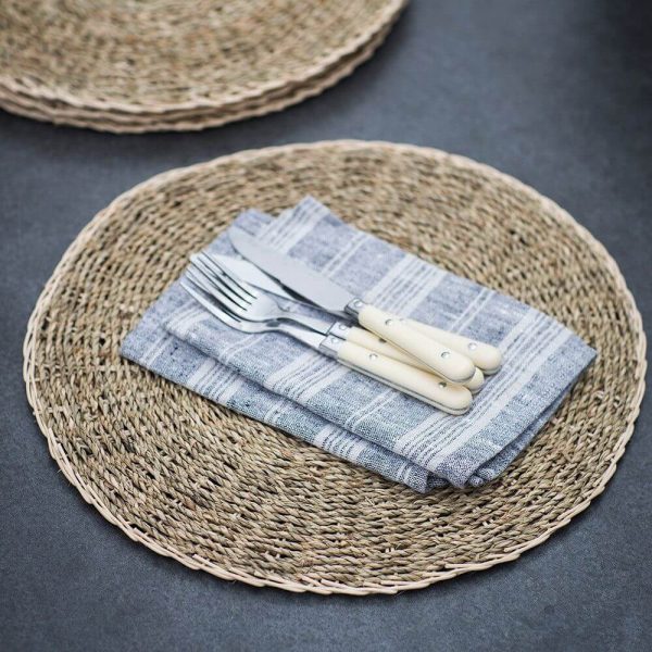 Seagrass round placemat Wholesale Supplier from Vietnam Eco-friendly Natural Home Decor Wicker dining mat Seagrass handwoven mat