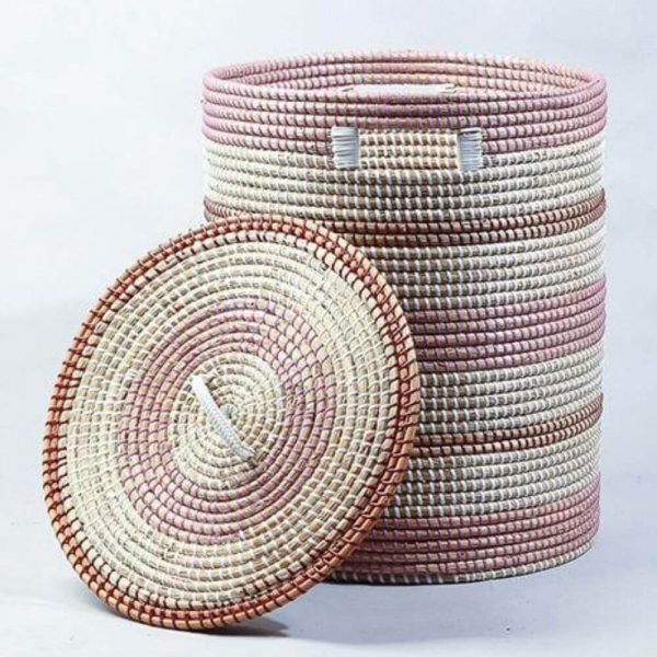 Vietnam Seagrass Storage Basket Cut-off Handles Wholesale Supplier Seagrass Laundry Hamper Made in Vietnam Handicraft Homewares and Home Decor Exporter