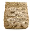 seagrass open weave basket