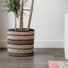 Versailles Woven Planter Basket- Bohemian Wicker Indoor Plants Basket, Woven Home Decor, Seagrass Basket