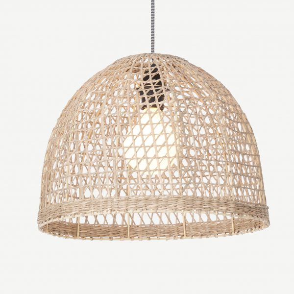 seagrass handwoven pendant lamp shade made in Vietnam handicraft exporter seagrass homde decor supplier
