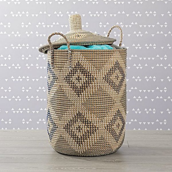 handcrafted in vietnam baskets seagrass laundry basket with lid vietnamese baskets