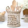 Seagrass Cutlery Holder Seagrass Utensil Caddy utensil container seagrass open weave utensil holder
