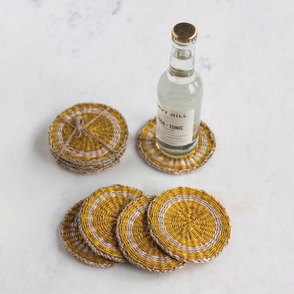 Round Hand Woven Coaster