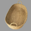 Seagrass baby changing basket with handle